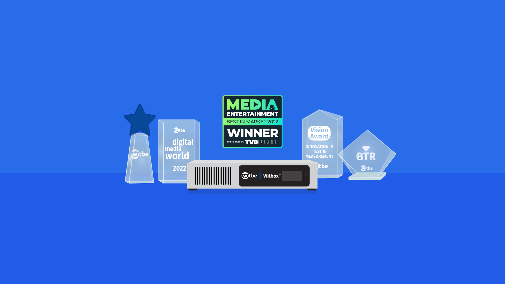The Witbox<sup>+</sup> named Best in Market by Media and Entertainment Awards!