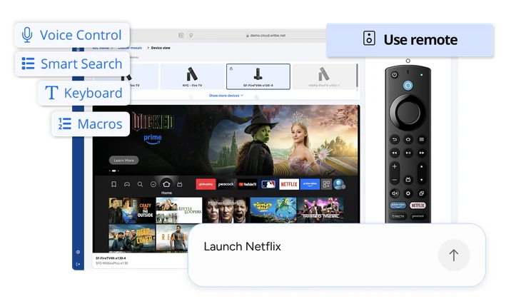 Remote device control