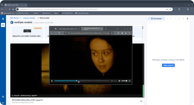 A clip taken from a source video in the REC