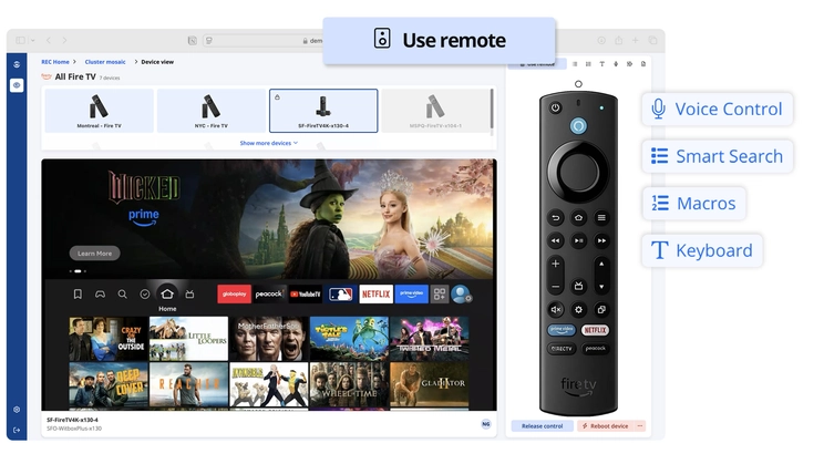 Remote device control