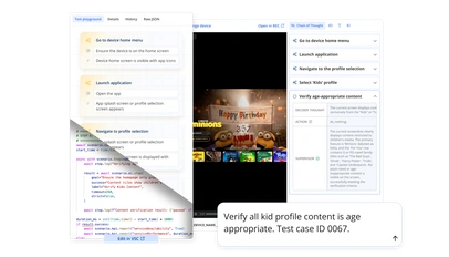 Witbe Agentic SDK automation framework for adaptive QA testing of streaming apps on Smart TVs and devices