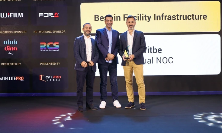 Witbe team presenting the Virtual NOC at CABSAT Dubai 2025.