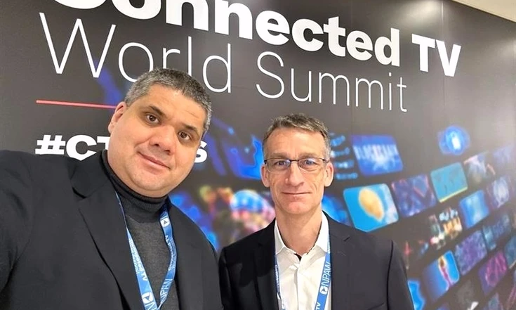 Witbe team at Connected TV World Summit 2025 networking with industry peers.
