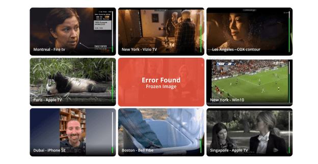 REC mosaic with real-time visual alerts highlighting failed tiles for instant triage.