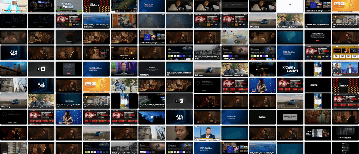 Witbe supported devices wall showing real-device video testing across multiple platforms.