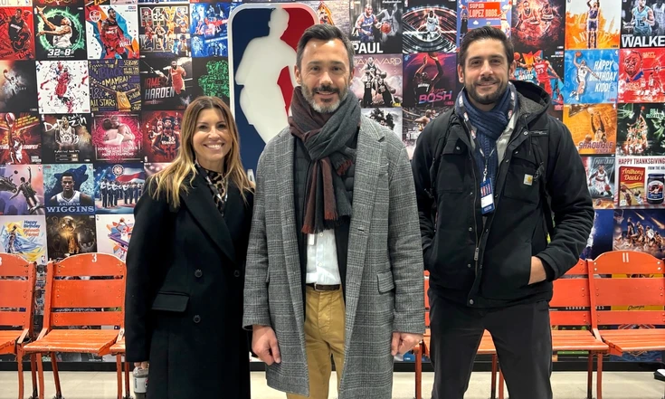 Witbe team visiting the NBA office in New York.