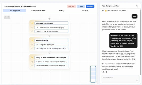 Natural language test creation